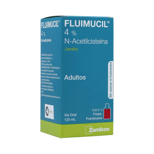 Fluimucil 4% jarabe adulto x 120 ml