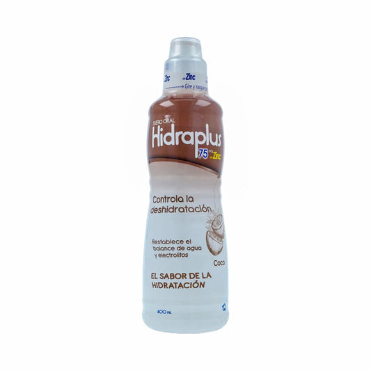 Hidraplus Zinc 75 Sabor a Coco x 400 mL