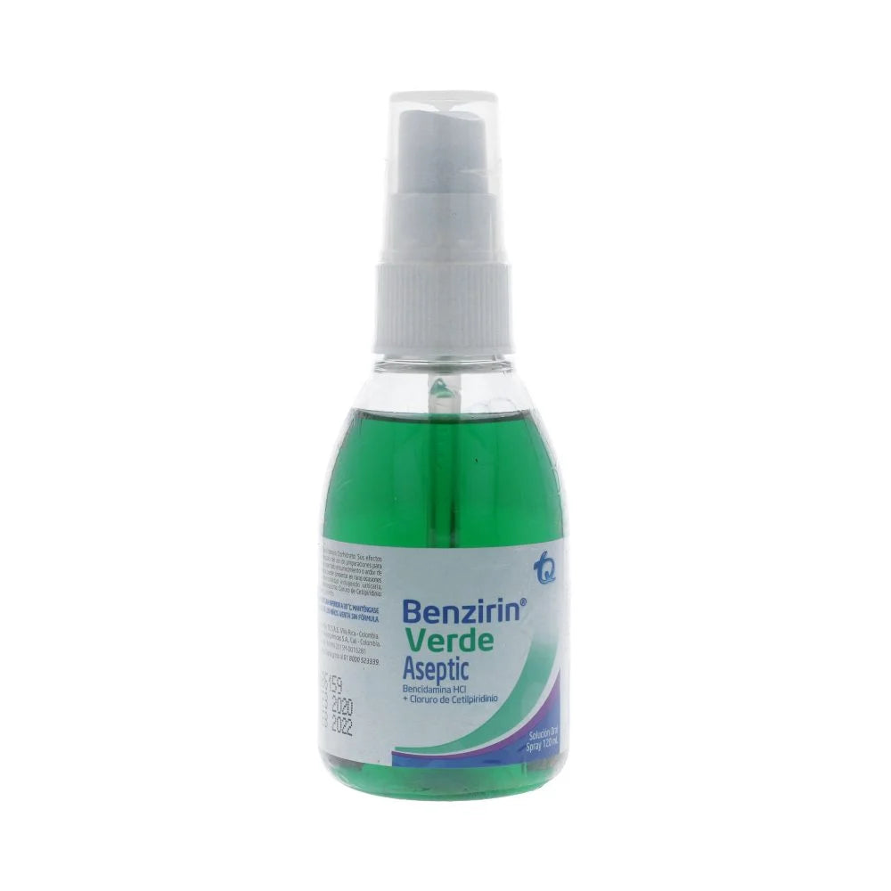 Benzirin Verde Aseptic spray x 120 ml
