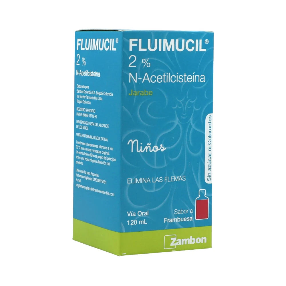 Fluimucil 2% jarabe niños x 120 ml