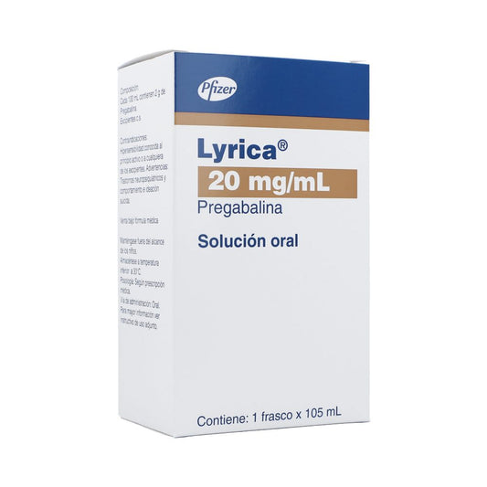 Lyrica 20 mg Solución Oral x 105 mL