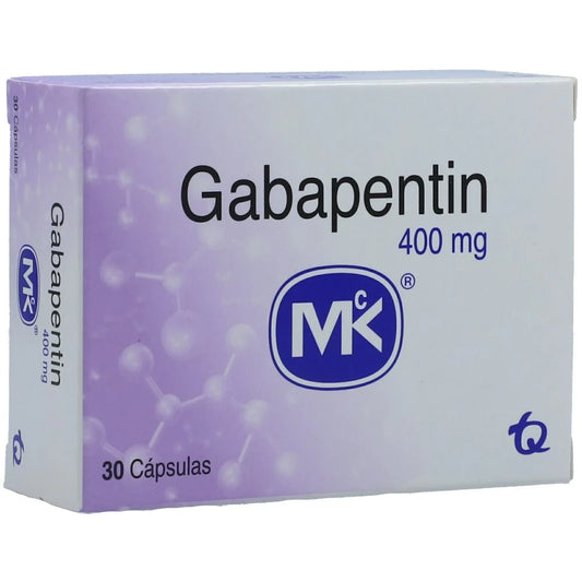 Gabapentin 400 mg x 30 cápsulas (MK)
