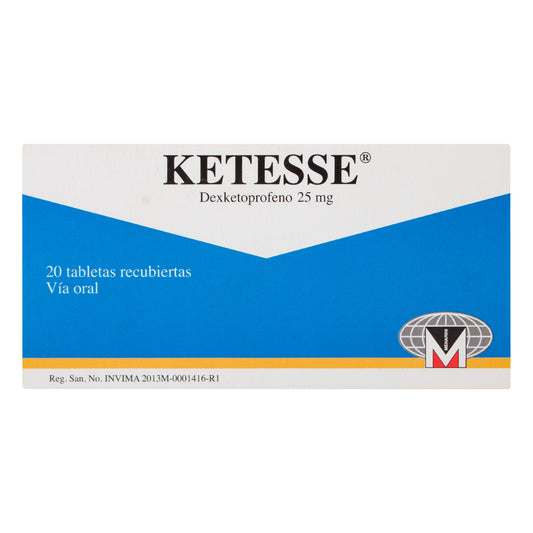 Ketesse 25 mg x 20 tabletas