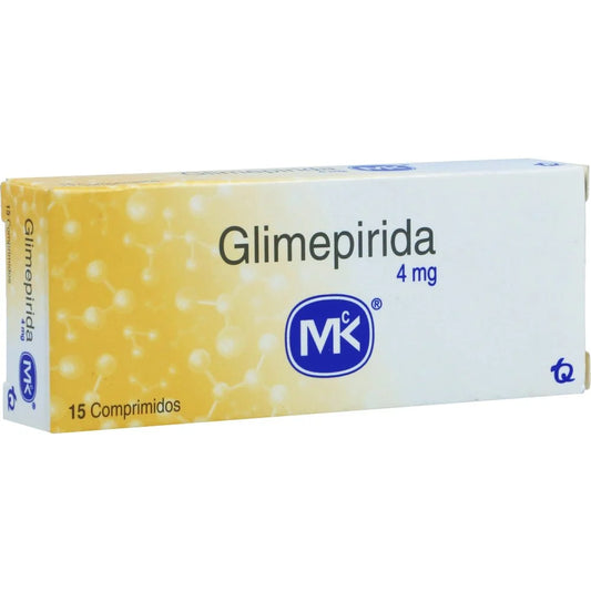 Glimepirida 4 mg x 15 tabletas (MK)