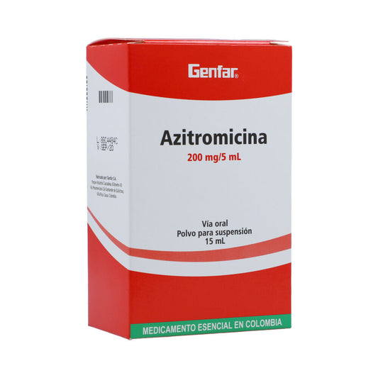 Azitromicina Suspensión 200mg/5mL (Genfar)