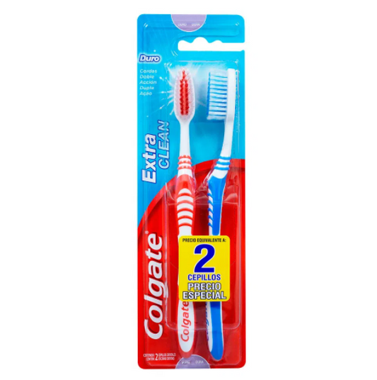 Cepillo Colgate Extra Clean 2x1