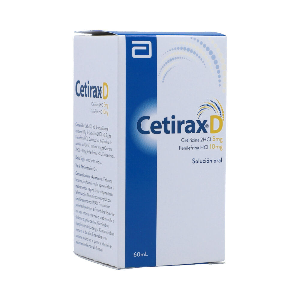 Jarabe Cetirax D (5+10)mg/5mL