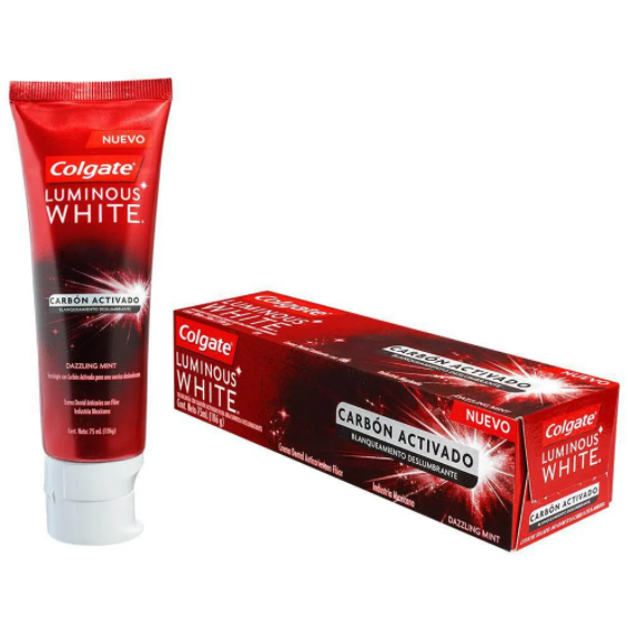 Crema Dental Colgate Luminous White Carbón x 75mL