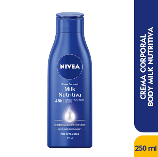 Crema Nivea Body Milk Almendras x 250mL