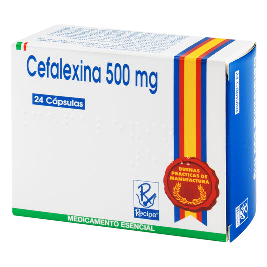 Cefalexina 500 mg x 24 cápsulas (Recipe)