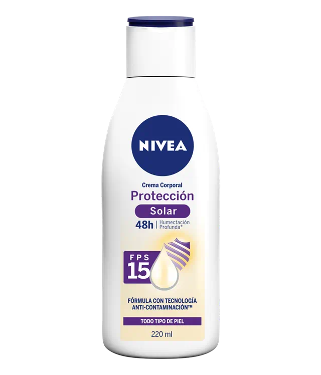 Crema Corporal Nivea Protección Solar Fps 15 x 220ml