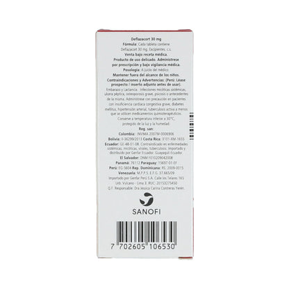 Deflazacort 30 Mg Genfar