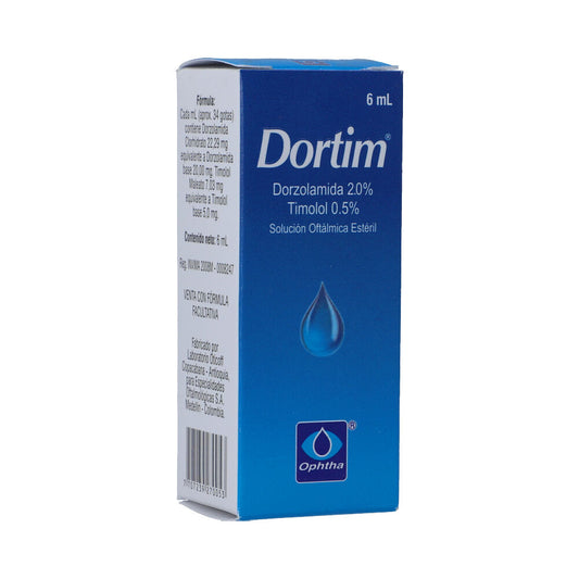 Dortim solución oftálmica x 6 ml