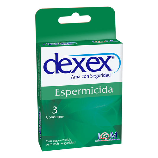 Preservativo Dexex Espermicida x 3 unidades