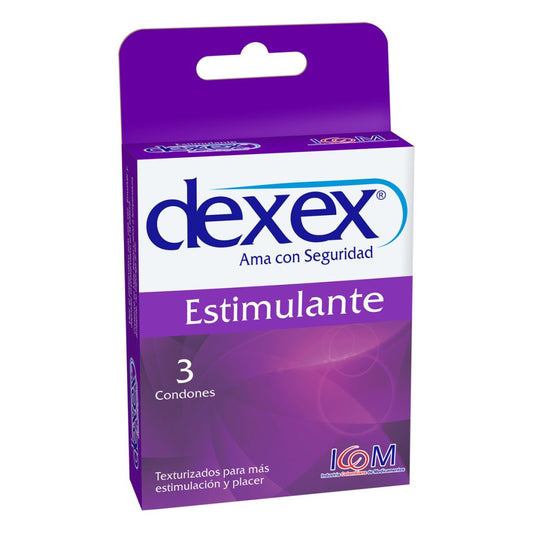 Preservativo Dexex Estimulante x 3 unidades