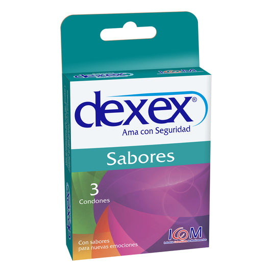 Preservativo Dexex Sabores x 3 unidades