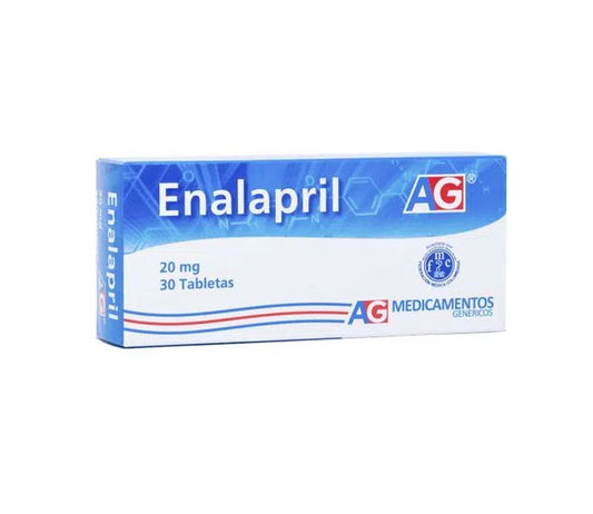 Enalapril 20 mg x 30 tabletas (AG)