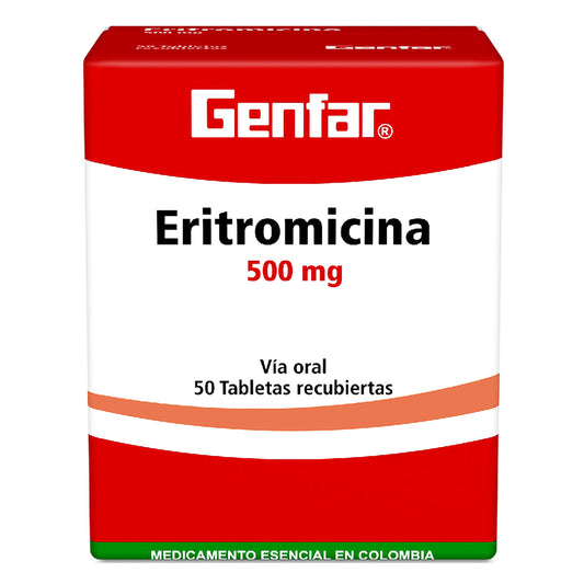 Eritromicina 500 mg