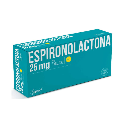 Espironolactona 25 mg x 20 tabletas (Laproff)