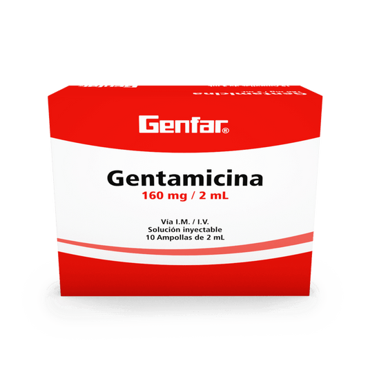 Gentamicina 160 Mg Inyectable Genfar