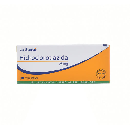 Hidroclorotiazida 25 mg (La Santé)