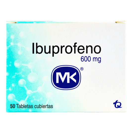 Ibuprofeno 600 mg x 50 tabletas (MK)