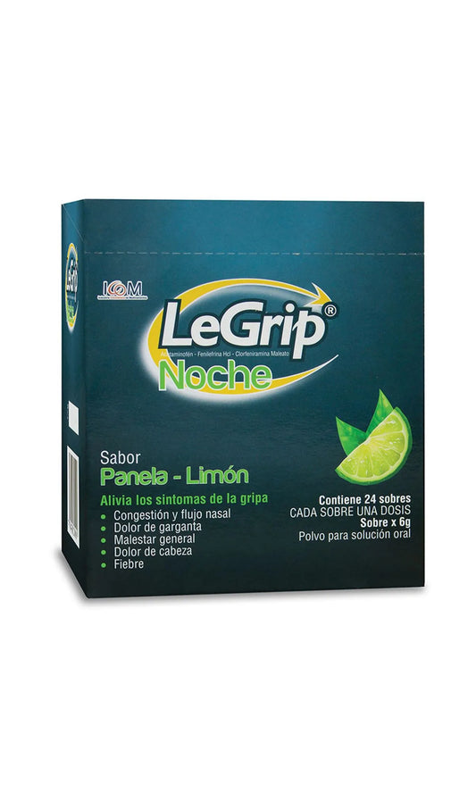 Legrip Noche Panela Limón x 24 sobres