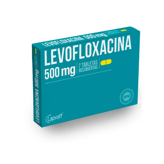 Levofloxacino 500 mg x 7 tabletas (Laproff)