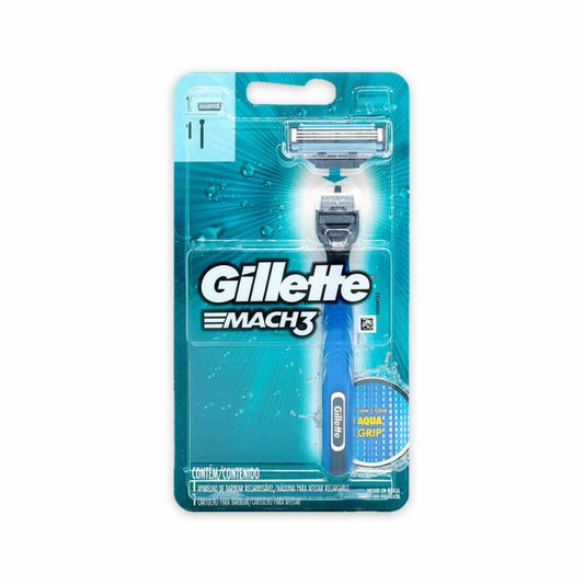 Maquina Afeitar Gillette Mach 3 Aqua Grip