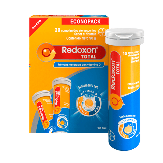 Redoxon Total Efervescente Econopack x 20 tabletas