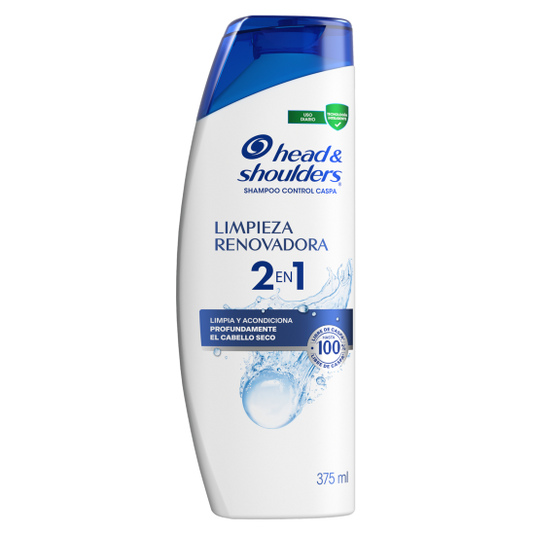 Shampoo Head & Shoulders 2-1 Limpieza Renovadora x 375mL