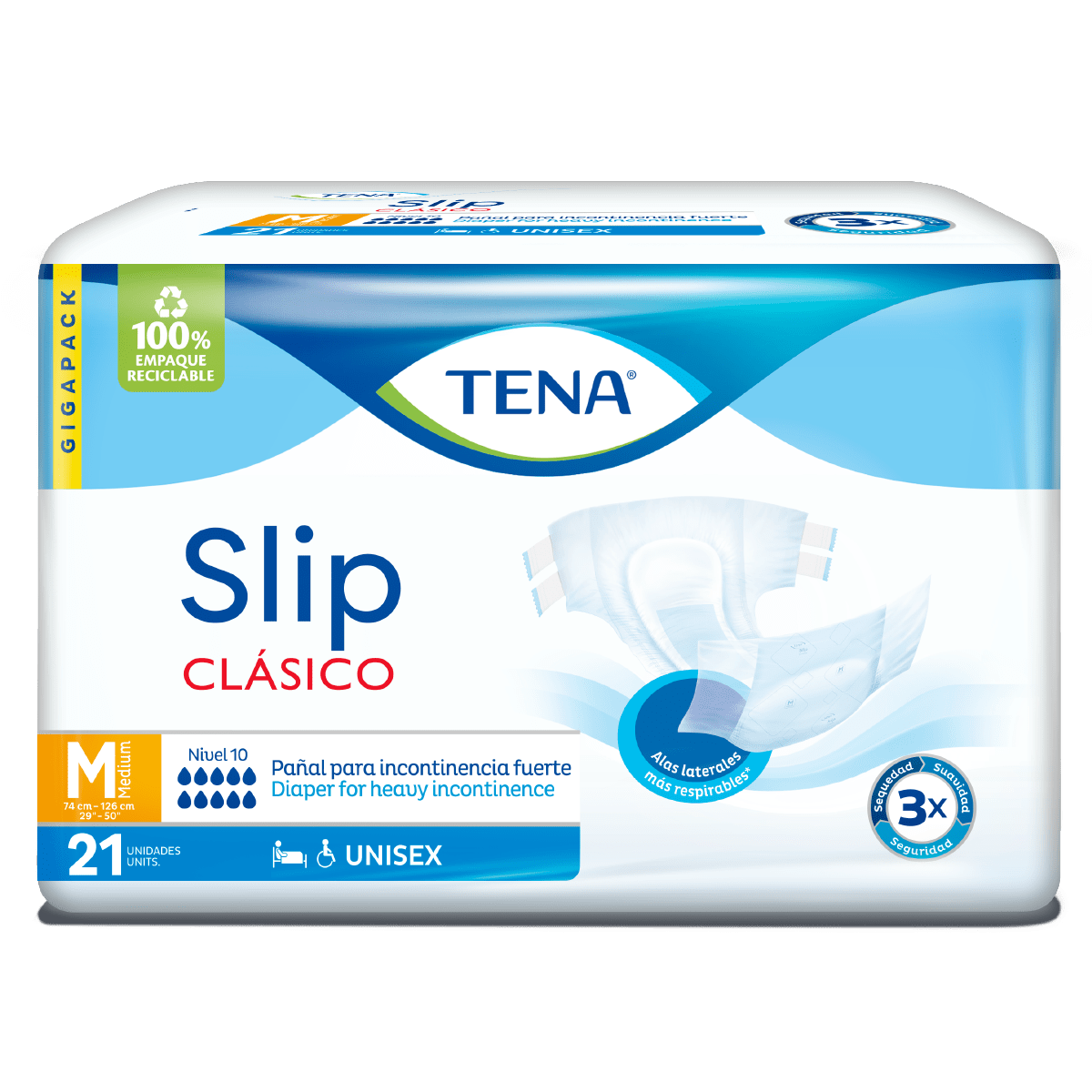 Pañal Tena Slip Clásico M