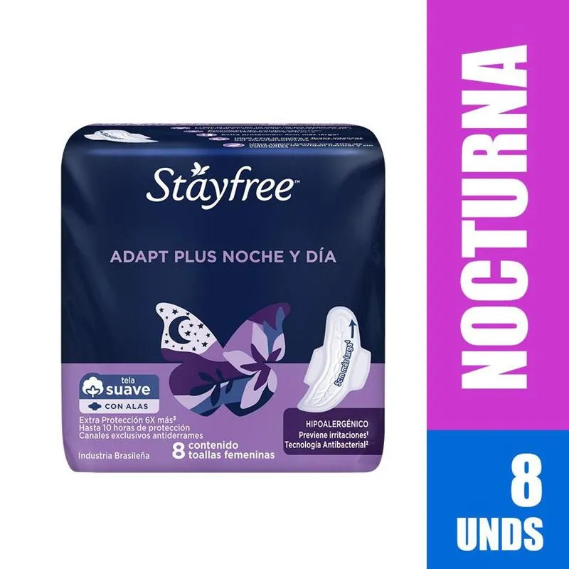 Toallas Stayfree Alas Nocturna