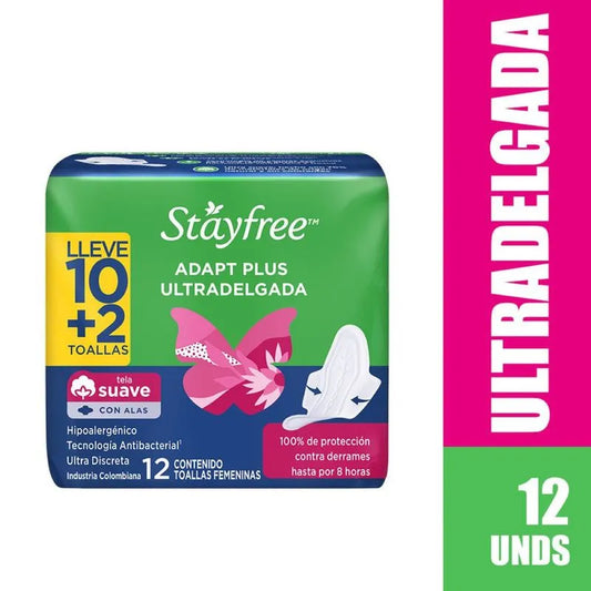 Toalla higiénica Stayfree ultradelgada