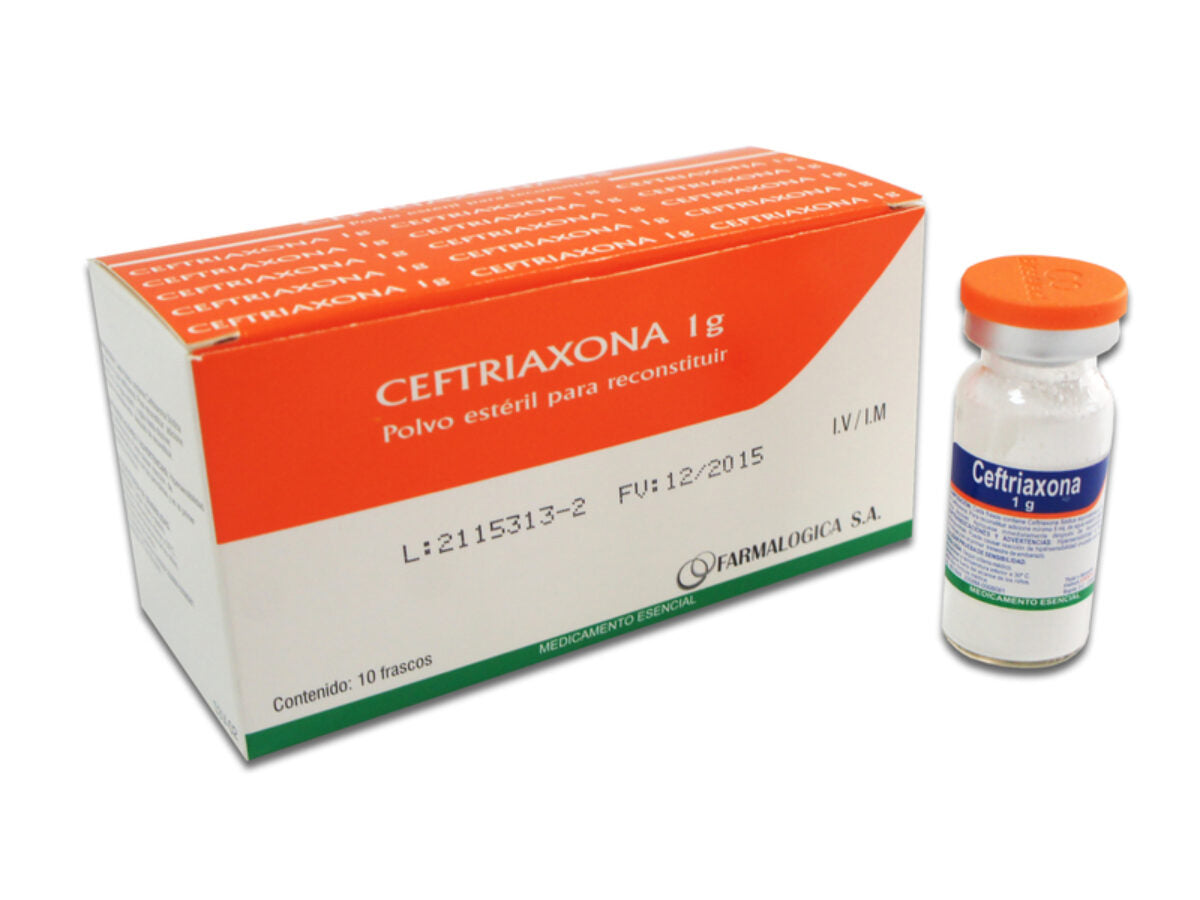 Ceftriaxona 1gr (Recipe)