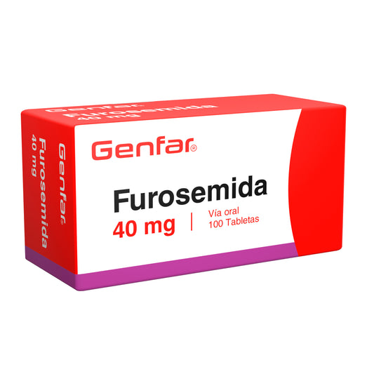 Furosemida 40 mg x 100 tabletas (Genfar)