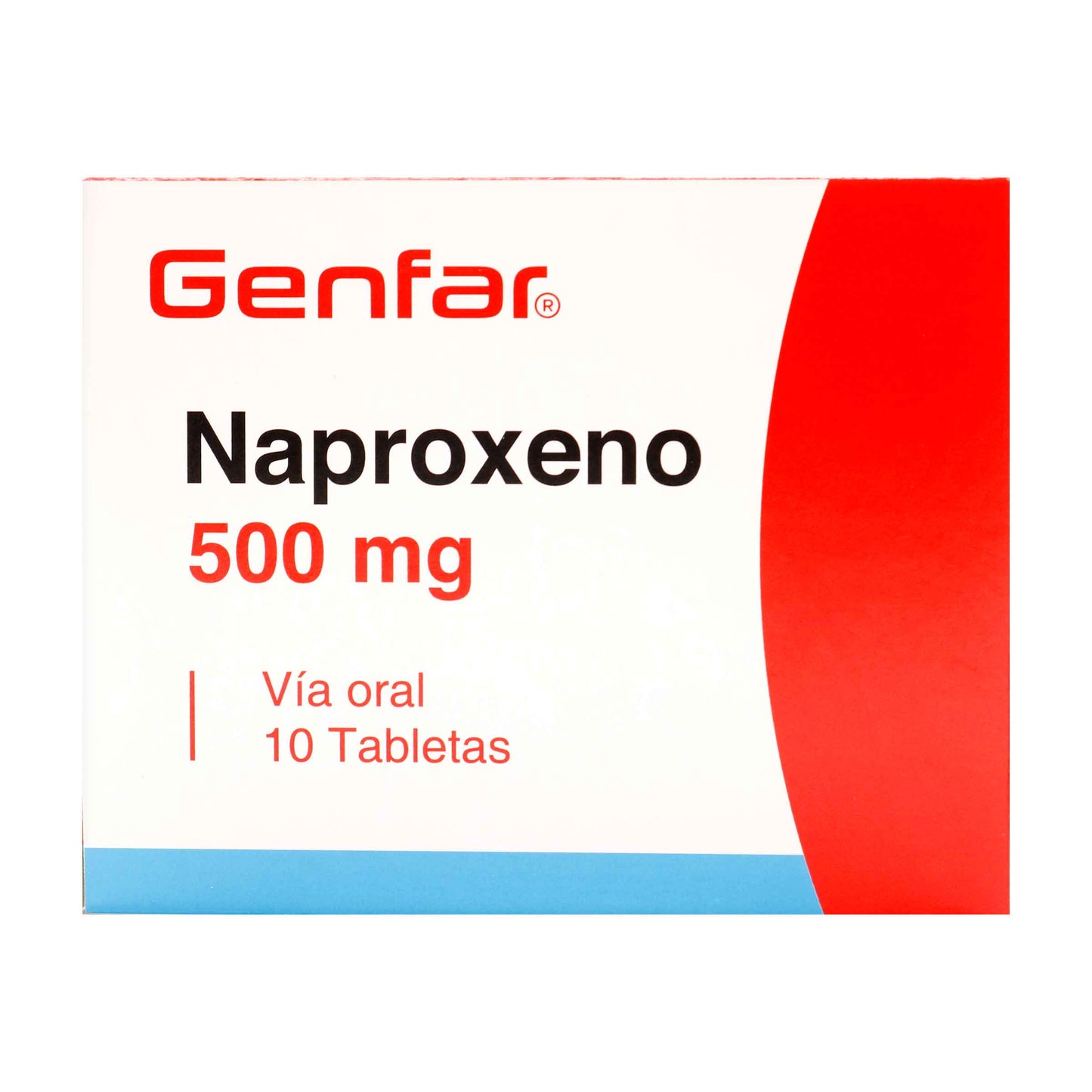 Naproxeno 500 mg x 10 tabletas (Genfar)